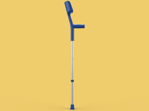 WALKING FOREARM CRUTCH ELBOW ARM LOFSTRAND CRUTCHES STICK CANE 3D Model