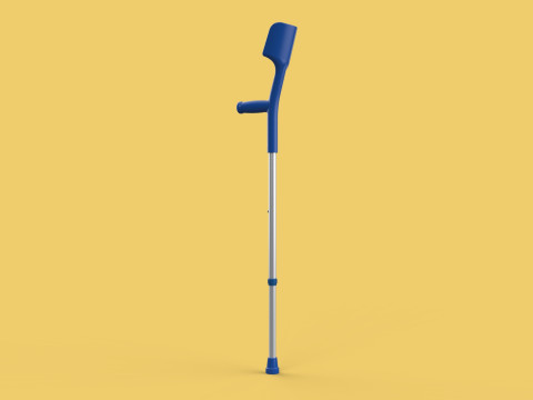 WALKING FOREARM CRUTCH ELBOW ARM LOFSTRAND CRUTCHES STICK CANE 3D Model
