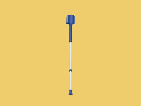WALKING FOREARM CRUTCH ELBOW ARM LOFSTRAND CRUTCHES STICK CANE 3D Model