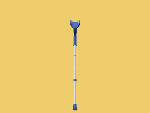 WALKING FOREARM CRUTCH ELBOW ARM LOFSTRAND CRUTCHES STICK CANE 3D Model
