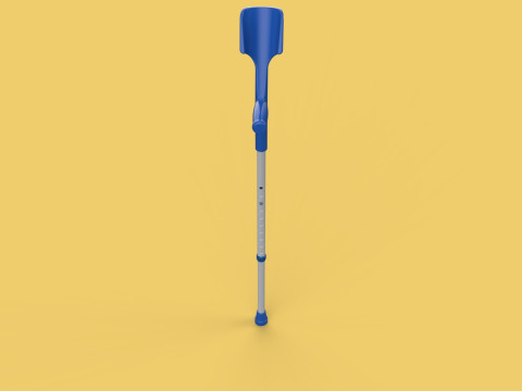 WALKING FOREARM CRUTCH ELBOW ARM LOFSTRAND CRUTCHES STICK CANE 3D Model