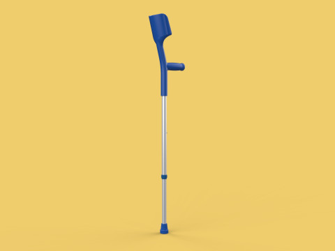 WALKING FOREARM CRUTCH ELBOW ARM LOFSTRAND CRUTCHES STICK CANE 3D Model