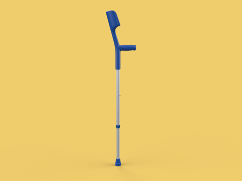 WALKING FOREARM CRUTCH ELBOW ARM LOFSTRAND CRUTCHES STICK CANE 3D Model