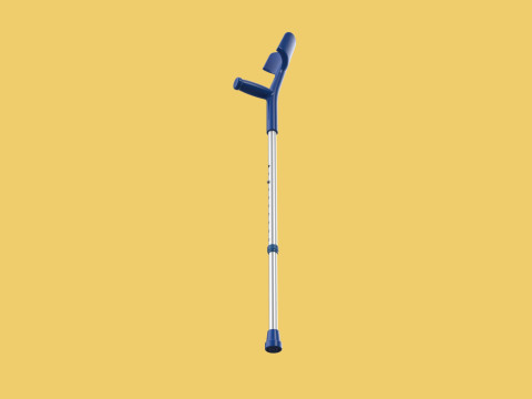 WALKING FOREARM CRUTCH ELBOW ARM LOFSTRAND CRUTCHES STICK CANE 3D Model