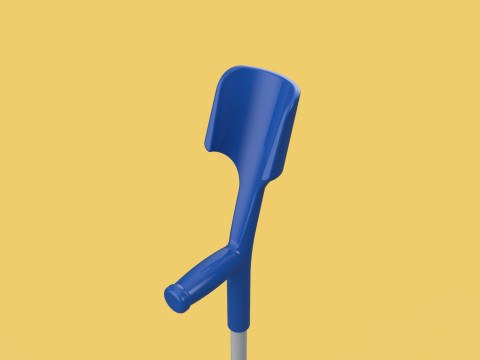 WALKING FOREARM CRUTCH ELBOW ARM LOFSTRAND CRUTCHES STICK CANE 3D Model