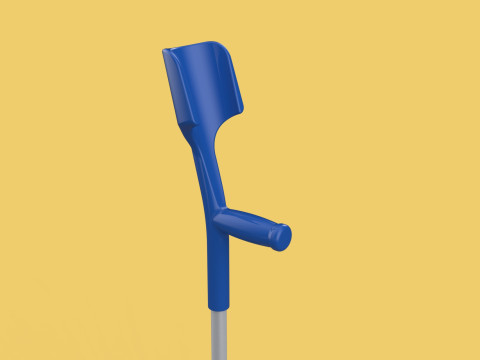 WALKING FOREARM CRUTCH ELBOW ARM LOFSTRAND CRUTCHES STICK CANE 3D Model