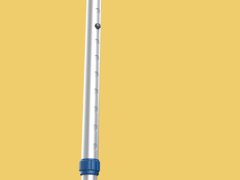 WALKING FOREARM CRUTCH ELBOW ARM LOFSTRAND CRUTCHES STICK CANE 3D Model
