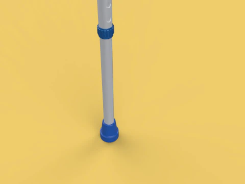 CAMINHADA ANTEBRA&Ccedil;O MULETA COTOVELO BRA&Ccedil;O LOFSTRAND MULETAS BAST&Atilde;O DE CANA Modelo 3D