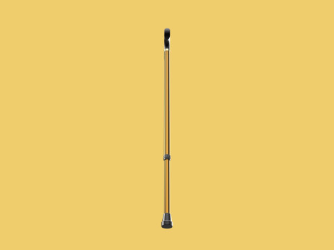 ADJUSTABLE WALKING AIDS ELDERLY SENIOR STICK CANE TREKKING POLE 3D Model