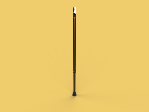 ADJUSTABLE WALKING AIDS ELDERLY SENIOR STICK CANE TREKKING POLE 3D Model