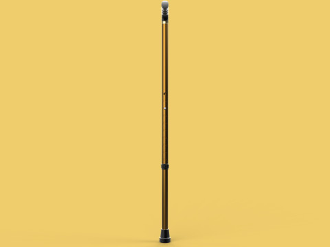 ADJUSTABLE WALKING AIDS ELDERLY SENIOR STICK CANE TREKKING POLE 3D Model