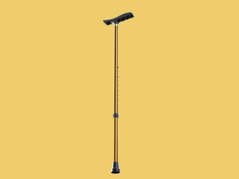 ADJUSTABLE WALKING AIDS ELDERLY SENIOR STICK CANE TREKKING POLE 3D Model