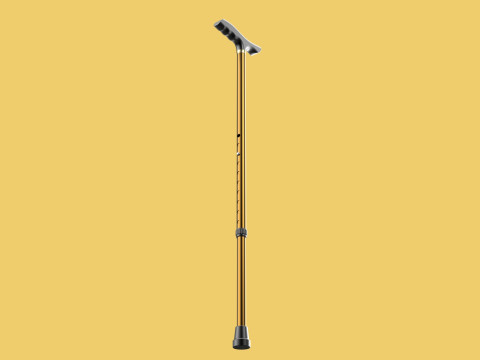 ADJUSTABLE WALKING AIDS ELDERLY SENIOR STICK CANE TREKKING POLE 3D Model