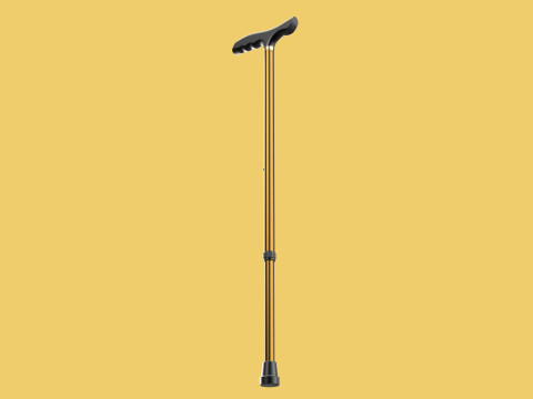 ADJUSTABLE WALKING AIDS ELDERLY SENIOR STICK CANE TREKKING POLE 3D Model
