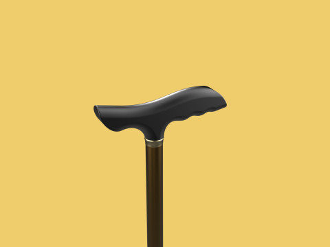 ADJUSTABLE WALKING AIDS ELDERLY SENIOR STICK CANE TREKKING POLE 3D Model