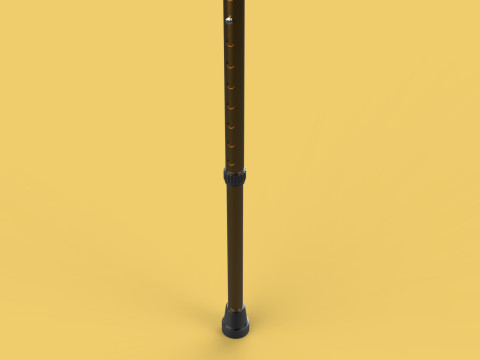 ADJUSTABLE WALKING AIDS ELDERLY SENIOR STICK CANE TREKKING POLE 3D Model