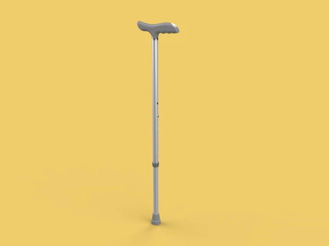 AUXÍLIO DE CAMINHADA RETRÁTIL IDOSOS ADULTOS VARA CANA POLE GAIT STAND Modelo 3D