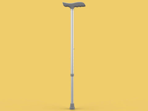 AUX&Iacute;LIO DE CAMINHADA RETR&Aacute;TIL IDOSOS ADULTOS VARA CANA POLE GAIT STAND Modelo 3D