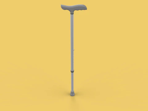 AUX&Iacute;LIO DE CAMINHADA RETR&Aacute;TIL IDOSOS ADULTOS VARA CANA POLE GAIT STAND Modelo 3D
