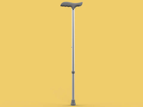 AUX&Iacute;LIO DE CAMINHADA RETR&Aacute;TIL IDOSOS ADULTOS VARA CANA POLE GAIT STAND Modelo 3D