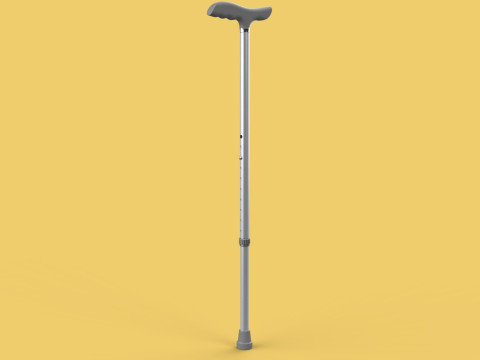 RETRACTABLE WALKING AID ELDERLY ADULT STICK CANE POLE GAIT STAND Model 3D