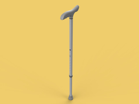 RETRACTABLE WALKING AID ELDERLY ADULT STICK CANE POLE GAIT STAND Model 3D