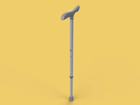 AUX&Iacute;LIO DE CAMINHADA RETR&Aacute;TIL IDOSOS ADULTOS VARA CANA POLE GAIT STAND Modelo 3D
