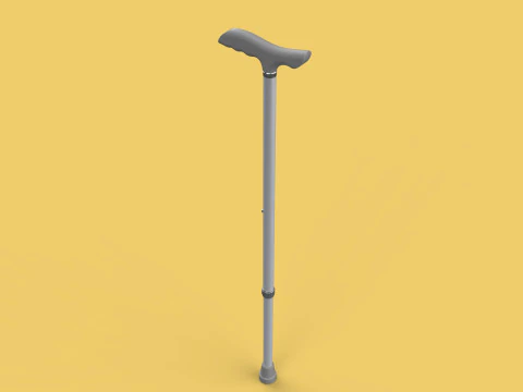 AUX&Iacute;LIO DE CAMINHADA RETR&Aacute;TIL IDOSOS ADULTOS VARA CANA POLE GAIT STAND Modelo 3D