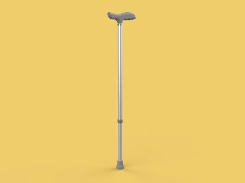 AUX&Iacute;LIO DE CAMINHADA RETR&Aacute;TIL IDOSOS ADULTOS VARA CANA POLE GAIT STAND Modelo 3D