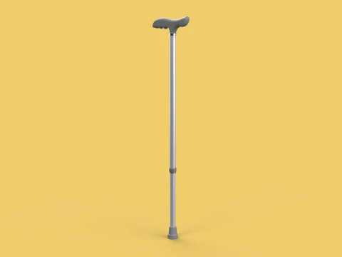 AUX&Iacute;LIO DE CAMINHADA RETR&Aacute;TIL IDOSOS ADULTOS VARA CANA POLE GAIT STAND Modelo 3D