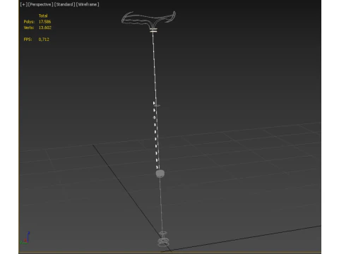 AUX&Iacute;LIO DE CAMINHADA RETR&Aacute;TIL IDOSOS ADULTOS VARA CANA POLE GAIT STAND Modelo 3D