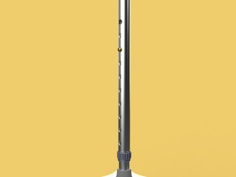 QUADRIPOD WALKING AID ELDERLY STICK CANE POLE QUAD FOOT 4 LEG Modèle 3D