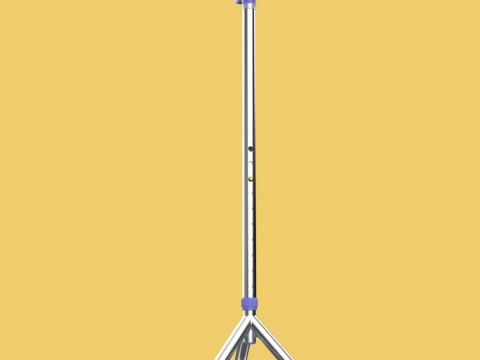 ELDERLY TRIPOD WALKING CANE AID SENIOR STICK POLE GAIT THREE LEG Modello 3D