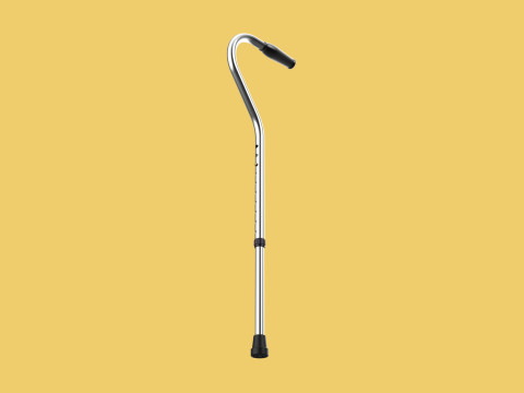 STANDARD WALKING CANE AIDS ELDERLY SENIOR STICK TREKKING POLE 3D Model