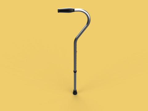 STANDARD WALKING CANE AIDS ELDERLY SENIOR STICK TREKKING POLE Modèle 3D
