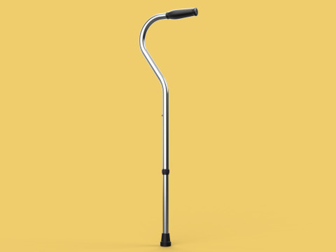 STANDARD WALKING CANE AIDS ELDERLY SENIOR STICK TREKKING POLE Modèle 3D