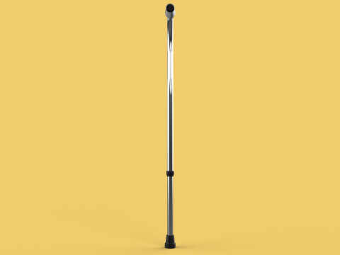 STANDARD WALKING CANE AIDS ELDERLY SENIOR STICK TREKKING POLE Modèle 3D