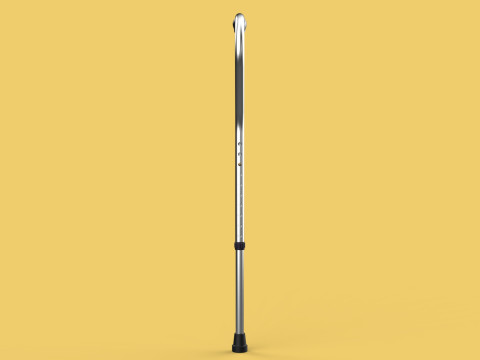 STANDARD WALKING CANE AIDS ELDERLY SENIOR STICK TREKKING POLE Modèle 3D