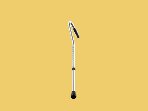 STANDARD WALKING CANE AIDS ELDERLY SENIOR STICK TREKKING POLE Modèle 3D