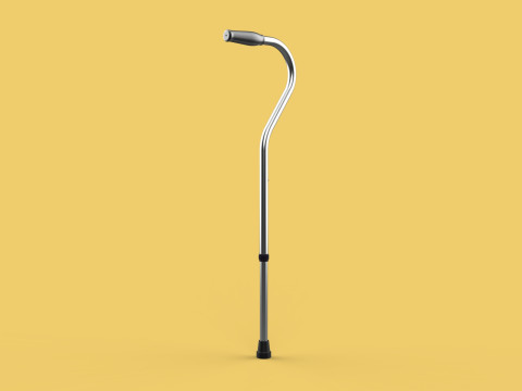 STANDARD WALKING CANE AIDS ELDERLY SENIOR STICK TREKKING POLE Modèle 3D