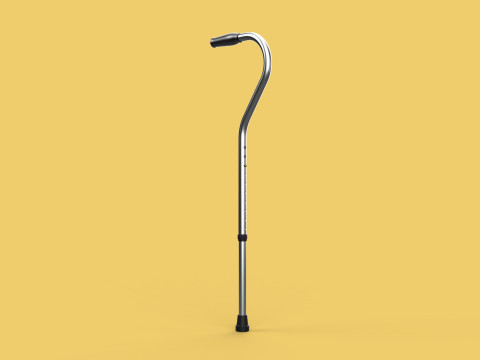 STANDARD WALKING CANE AIDS ELDERLY SENIOR STICK TREKKING POLE Modèle 3D