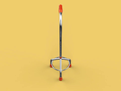 STANDARD WALKING CANE AID ELDERLY TRIPOD STICK POLE GAIT 3 LEG 3D Model