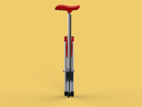 SMART ASSISTIVE BLIND STICK WALKING CANE WITH FOLDING SEAT CHAIR 3D Модель