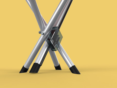 SMART ASSISTIVE BLIND STICK WALKING CANE WITH FOLDING SEAT CHAIR 3D Модель