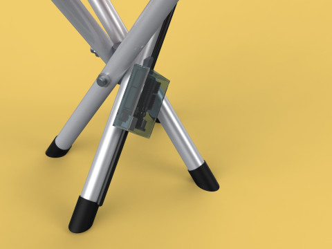 SMART ASSISTIVE BLIND STICK WALKING CANE WITH FOLDING SEAT CHAIR 3D Модель