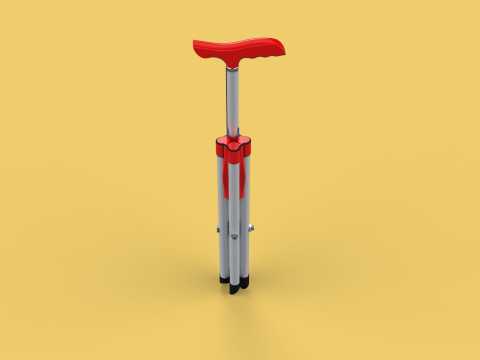 SMART ASSISTIVE BLIND STICK WALKING CANE WITH FOLDING SEAT CHAIR 3D Модель