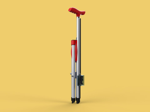 SMART ASSISTIVE BLIND STICK WALKING CANE WITH FOLDING SEAT CHAIR 3D Модель