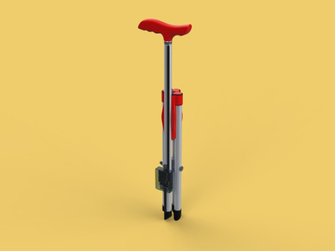 SMART ASSISTIVE BLIND STICK WALKING CANE WITH FOLDING SEAT CHAIR 3D Модель