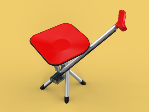 SMART ASSISTIVE BLIND STICK WALKING CANE WITH FOLDING SEAT CHAIR 3D Модель