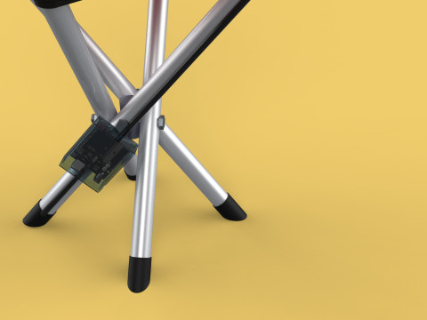 SMART ASSISTIVE BLIND STICK WALKING CANE WITH FOLDING SEAT CHAIR 3D Модель
